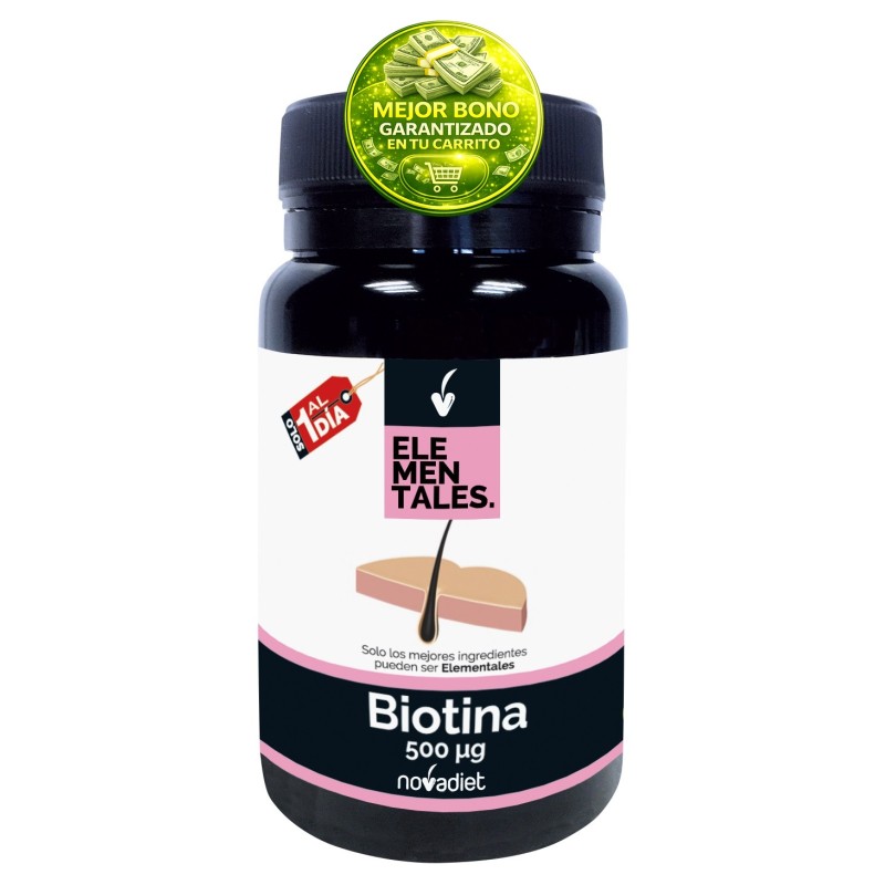 Biotina 500 Mcg 120 Comprimidos. Novadiet