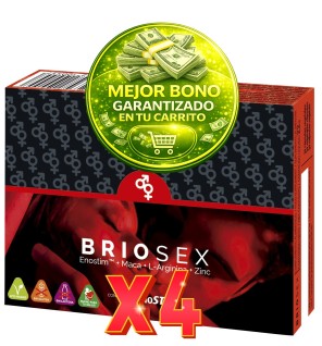 Pack de 4 unidades Briosex 30 Cápsulas Vegetales. Novadiet