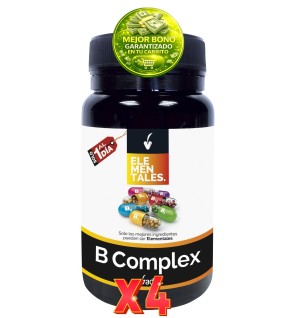 Pack de 4 unidades B Complex 60 Cápsulas Vegetales. Novadiet