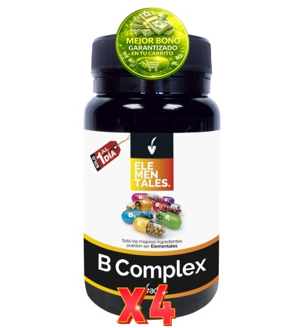 Pack de 4 unidades B Complex 60 Cápsulas Vegetales. Novadiet