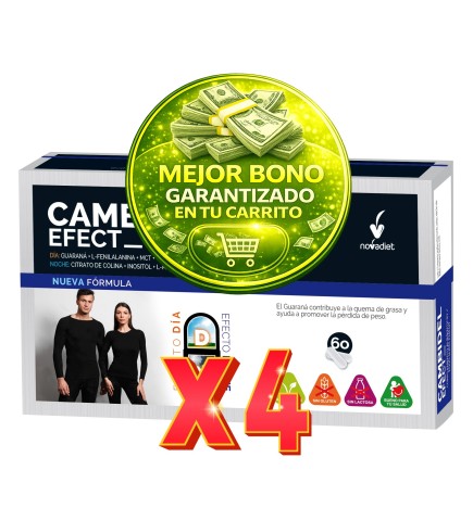 Pack de 4 unidades Cambidel Efect 60 Cápsulas Vegetales Novadiet