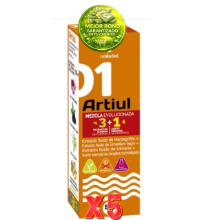 Pack de 5 unidades Artiul+Aceite Es. Jengibre 50 Ml. Novadiet