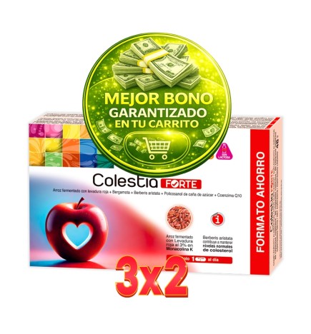 Pack de 3x2 unidades Colestia Forte 60 Cápsulas Novadiet