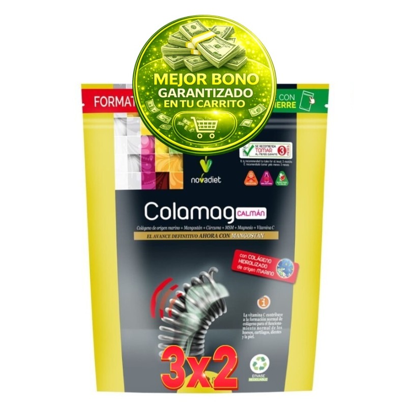 Pack de 3x2 unidades Doypack Colamag Calman 300 G. Novadiet