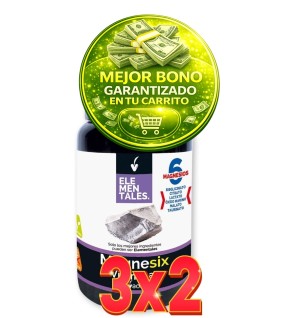 Pack de 3x2 unidades Magnesix 60 Comprimidos. Novadiet