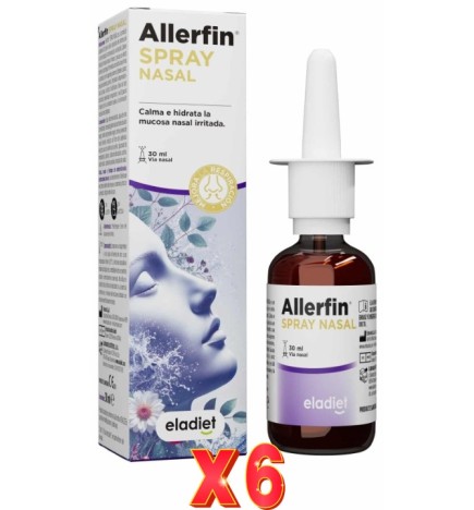 Pack de 6 unidades Allerfin Spray Nasal 30 Ml de Eladiet