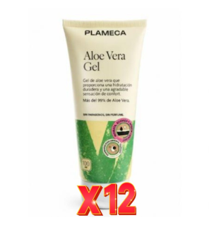 Pack de 12 unidades Aloe Vera Gel 100 Ml Plameca