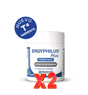 Pack de 2 unidades Ergyphilus Plus 30 Capsulas  Nutergia