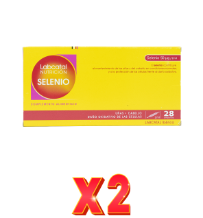 Pack de 2 unidades Selenio 21 28X2 Ampollas Labcatal