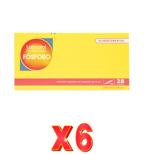 Pack de 6 unidades Fosforo 15 28X2Ml Ampollas Labcatal