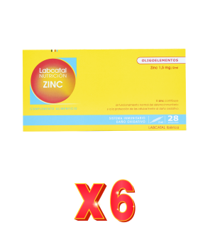 Pack de 6 unidades Zinc 18 28X2Ml Ampollas Labcatal