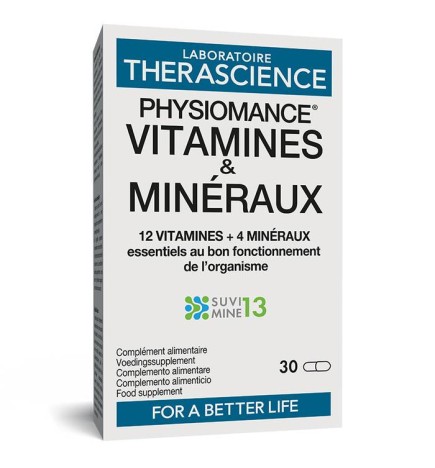 Physiomance Vitaminas & Minerales 30 Cápsulas Therascience