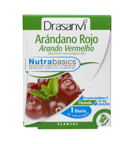 Arandano Rojo 30 Capsulas Nutrabasicos  Drasanvi