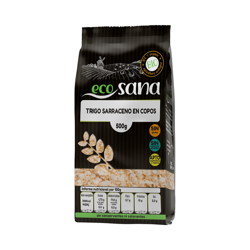 Copos Trigo Sarraceno Bio 500G Ecosana Drasanvi Copos Trigo Sarraceno Bio 500G Ecosana Drasanvi