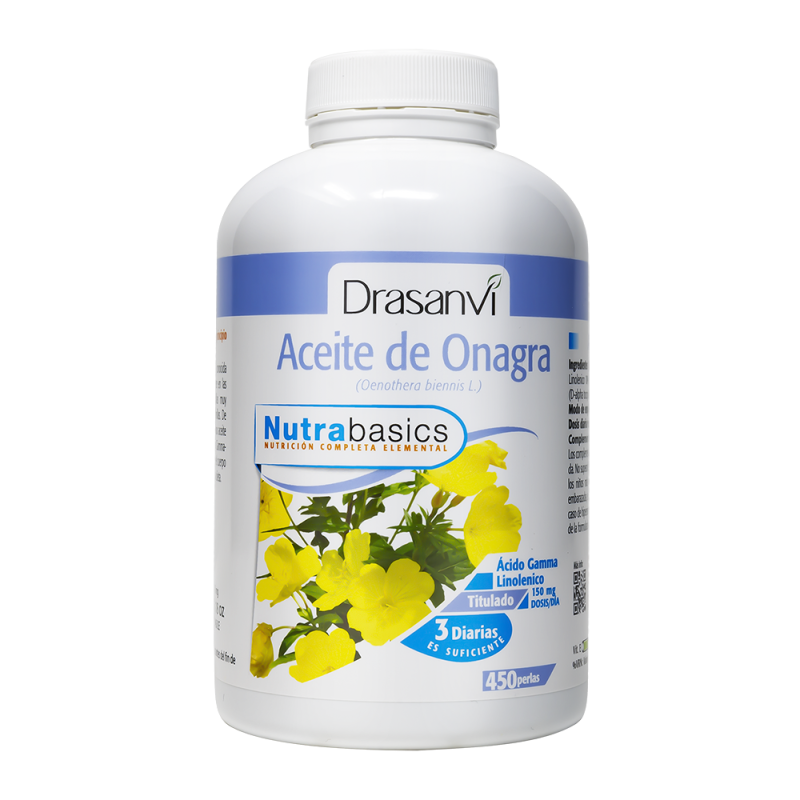 Onagra Aceite 450 Perlas 500Mg Nutrabasicos  Drasanvi