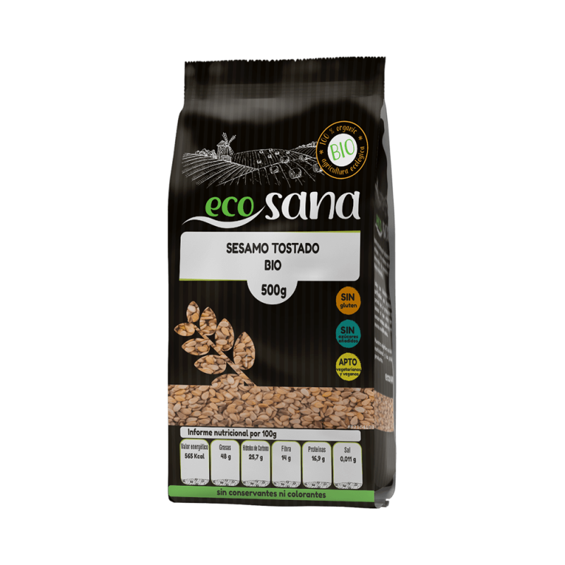 Sesamo Tostado Bio 500G Ecosana Drasanvi Sesamo Tostado Bio 500G Ecosana Drasanvi