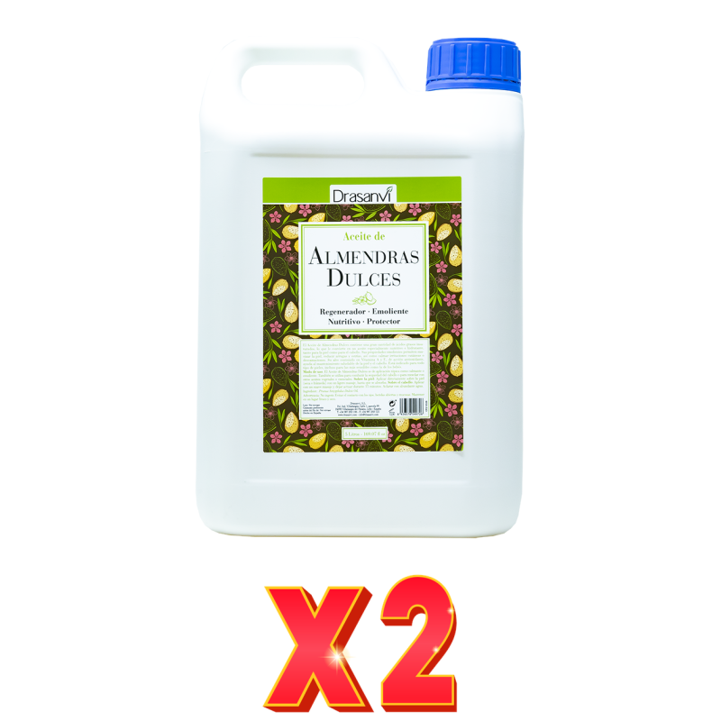 Pack de 2 unidades Aceite Almendras Dulces 5L Drasanvi Pack de 2 unidades Aceite Almendras Dulces 5L Drasanvi
