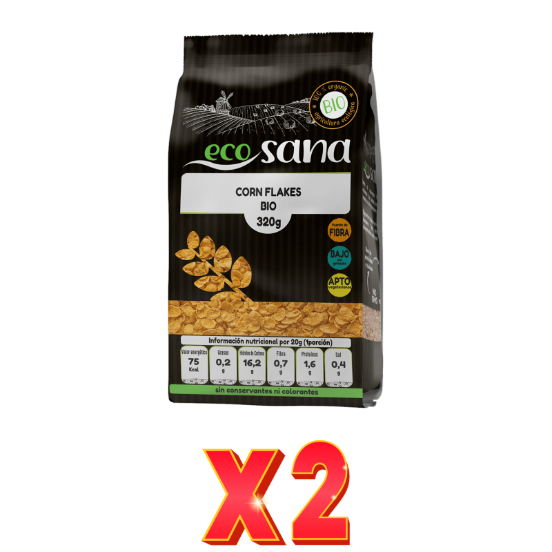 Pack de 2 unidades Corn Flakes Bio 320G Ecosana Drasanvi