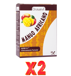 Pack de 2 unidades Mango Africano 60 Capsulas  Drasanvi