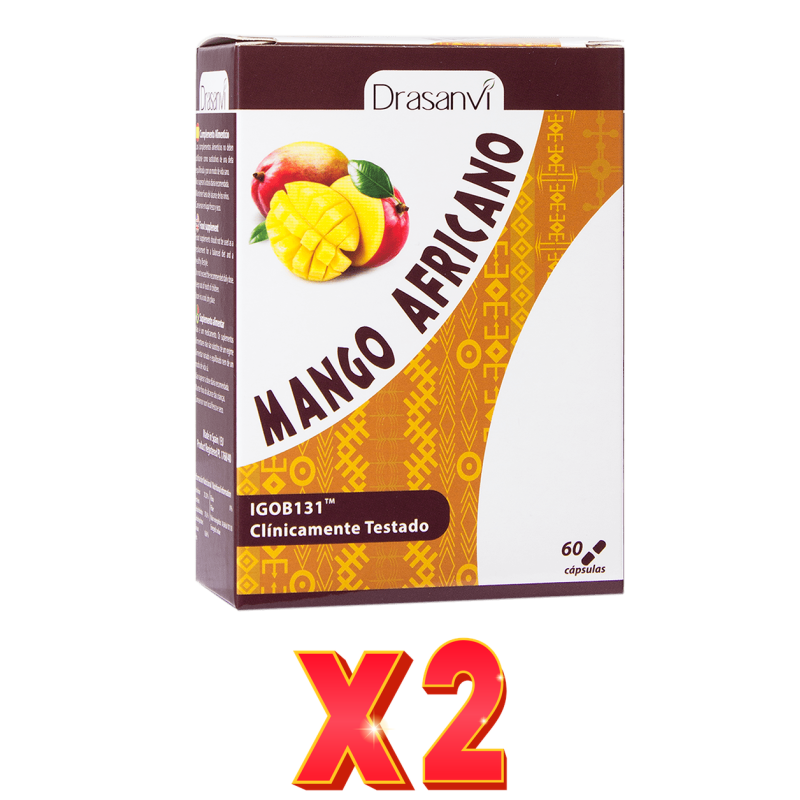 Pack de 2 unidades Mango Africano 60 Capsulas Drasanvi Pack de 2 unidades Mango Africano 60 Capsulas Drasanvi