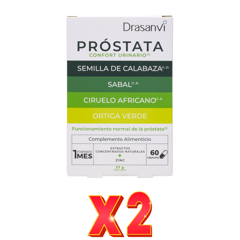 Pack de 2 unidades Prostata 60 Capsulas Drasanvi Pack de 2 unidades Prostata 60 Capsulas Drasanvi