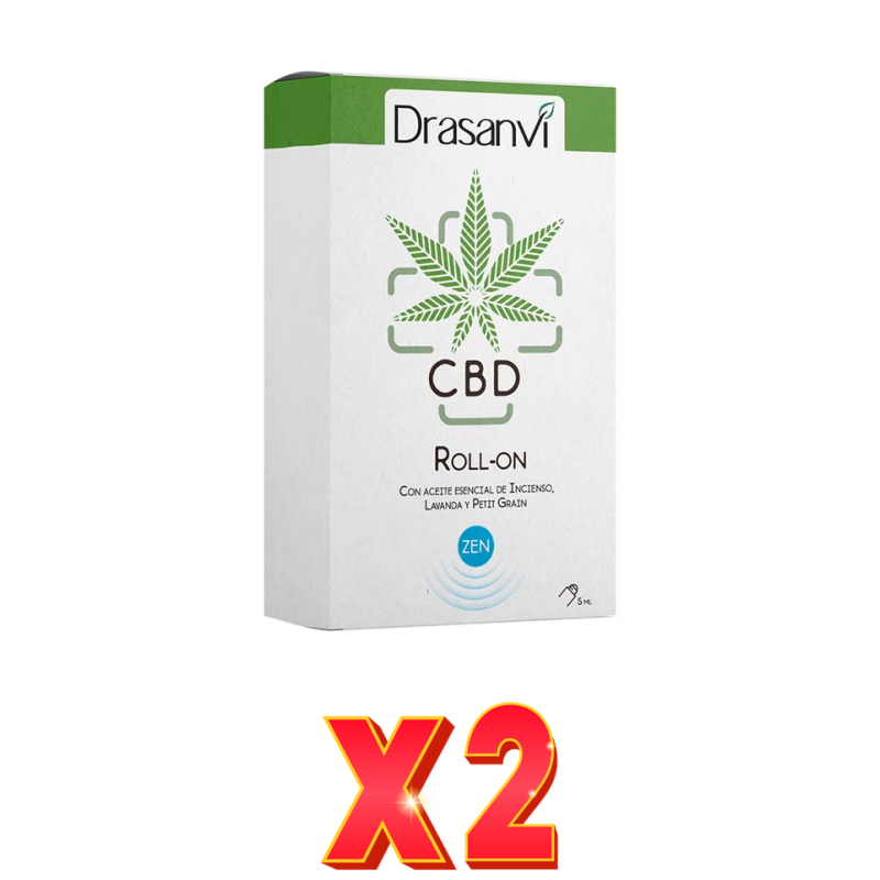 Pack de 2 unidades Roll On Cbd Azul Descanso Y Relax 5 Ml Drasanvi Pack de 2 unidades Roll On Cbd Azul Descanso Y Relax 5 Ml Drasanvi