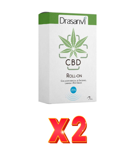Pack de 2 unidades Roll On Cbd Azul Descanso Y Relax 5 Ml  Drasanvi