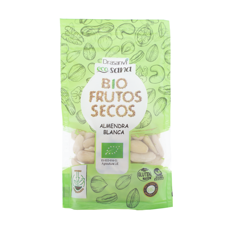 Almendra Blanca Bio 100G Doypack Frutos Secos Ecosana Drasanvi