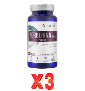 Pack de 3 unidades Berberina 60 Capsulas Nutrabasicos  Drasanvi