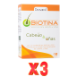 Pack de 3 unidades Biotina 400 Mcg 45 Comprimidos  Drasanvi