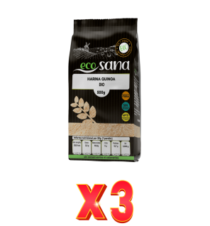 Pack de 3 unidades Harina Quinoa Bio 500G Ecosana Drasanvi