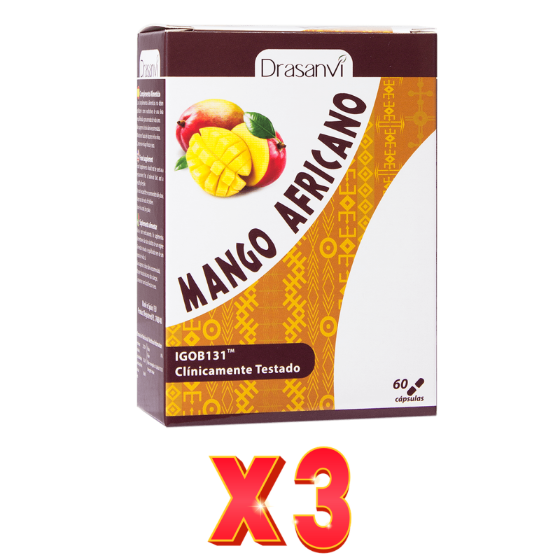 Pack de 3 unidades Mango Africano 60 Capsulas Drasanvi Pack de 3 unidades Mango Africano 60 Capsulas Drasanvi