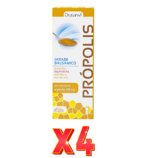 Pack de 4 unidades Propolis Jarabe Balsamico 250Ml  Drasanvi