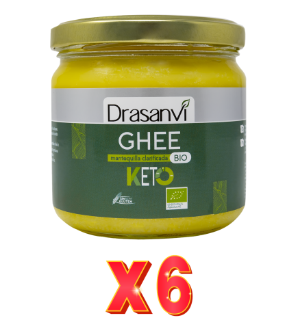 Pack de 6 unidades Mantequilla Ghee Bio 300G Keto  Drasanvi