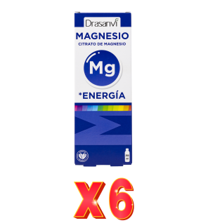 Pack de 6 unidades Mineral Citrato Magnesio Liquido 250Ml  Drasanvi