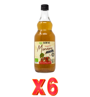 Pack de 6 unidades Vinagre Manzana Sin Filtrar Bio 75Cl Ecosana Drasanvi