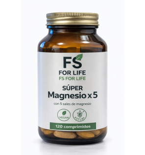 Súper Magnesio 5 Sales 120 Comprimidos FS For Life