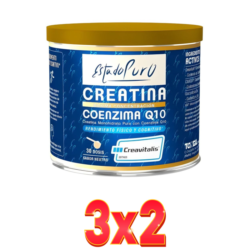 Pack de 3x2 unidades Creatina Coenzima Q10 Sabor Neutro 100 G Tongil Pack de 3x2 unidades Creatina Coenzima Q10 Sabor Neutro 100 G Tongil