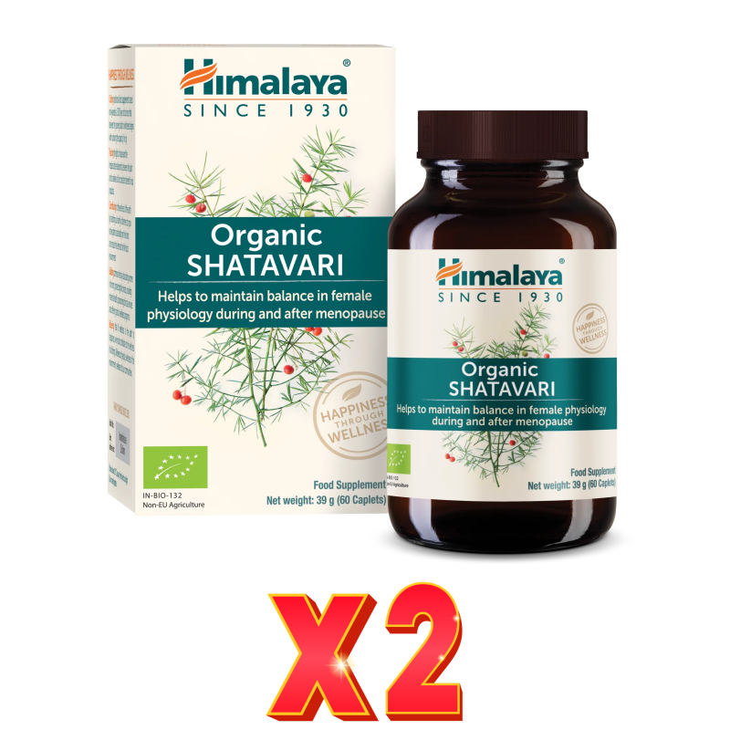 Pack de 2 unidades Shatavari Organic 60 Cápsulas Himalaya Pack de 2 unidades Shatavari Organic 60 Cápsulas Himalaya