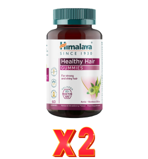 Pack de 2 unidades Healthy Hair Gummies 60'S (Cuidado Capilar) Himalaya