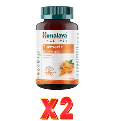 Pack de 2 unidades Turmeric Gummies 60'S (Cúrcuma) Himalaya