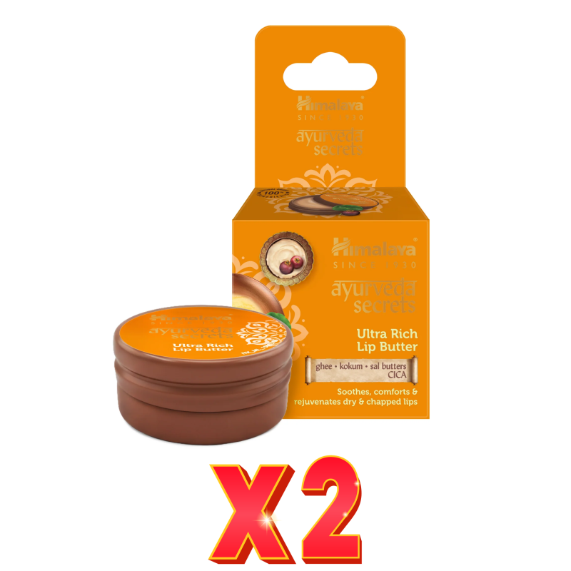 Pack de 2 unidades Bálsamo Labial Ayurveda Ultra Rich Butter 8,5G Jar Himalaya