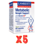 Pack de 5 unidades Metabolic Weight Support Novedad 60 Cápsulas Lamberts