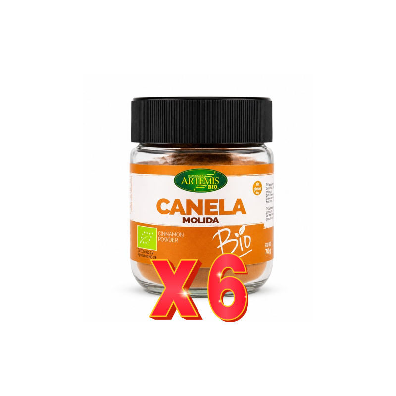 Pack de 6 unidades Artemis Tarro Canela Ceylán Molida 70 G Artemis Pack de 6 unidades Artemis Tarro Canela Ceylán Molida 70 G Artemis