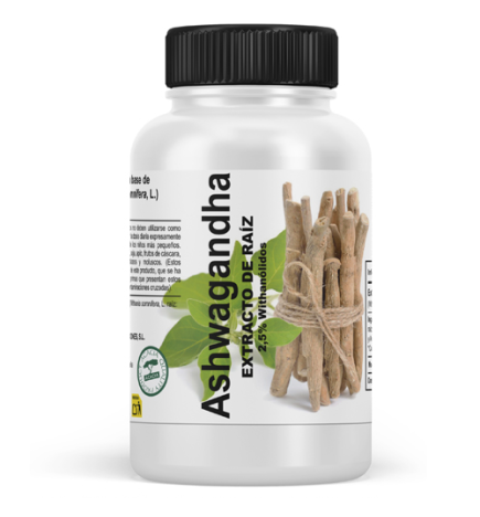 Ashwagandha 450 Mg (2.5% Withanólidos) 120 Cápsulas Vegetales Vbyotics