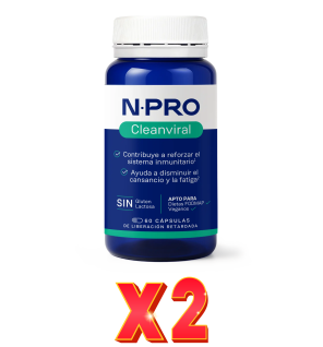 Pack de 2 unidades NPro Cleanviral 60 Cápsulas NPro