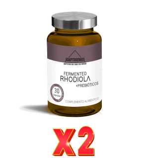 Pack de 2 unidades Fermented Rhodiola 30 Cápsulas Bioserum Adaptogenius