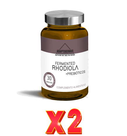 Pack de 2 unidades Fermented Rhodiola 30 Cápsulas Bioserum Adaptogenius