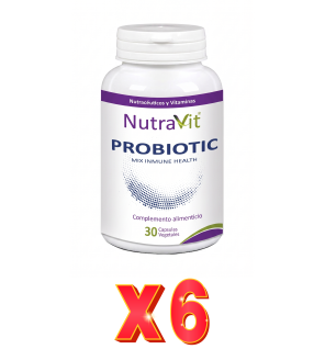 Pack de 6 unidades Probiotic Mix Inmune Health 30 Cápsulas Nutravit