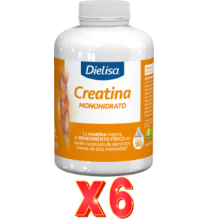 Pack de 6 unidades Creatina Monohidrato 180 Comprimidos Dietisa